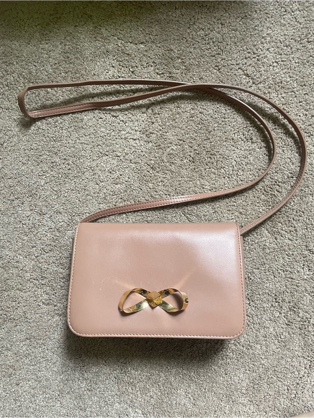 Ted Baker London Leather Crossbody with Gold Metal Bow